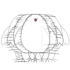 [LINEスタンプ] 白文鳥のパルちゃん
