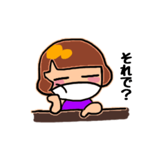 [LINEスタンプ] Masking girls