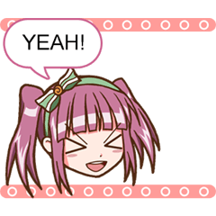 [LINEスタンプ] Animated Girl Emoticons For Daily Chat