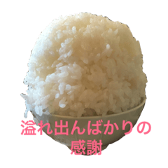 [LINEスタンプ] デカ盛り飯