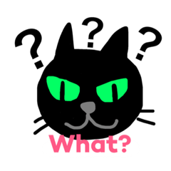 [LINEスタンプ] 黒猫が代弁します
