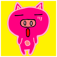 [LINEスタンプ] Cute Pig Fun Version 2の画像（メイン）