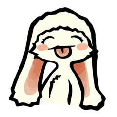 [LINEスタンプ] Ava Snow rabbit