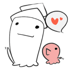 [LINEスタンプ] イカ ＆ タコの 日常