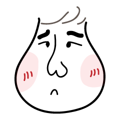 [LINEスタンプ] Mr. White Face's Simple Life