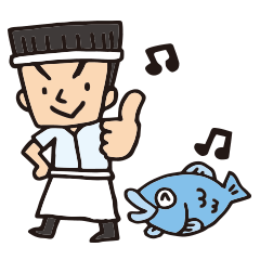 [LINEスタンプ] 海と生きるオトコの挨拶編の画像（メイン）