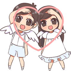 [LINEスタンプ] Kenji ＆ Minny care you