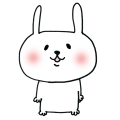 [LINEスタンプ] うさぎ〜ぬ