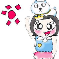 [LINEスタンプ] Miss. Yayo and dog..