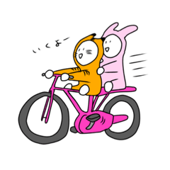 [LINEスタンプ] うさ＆とら