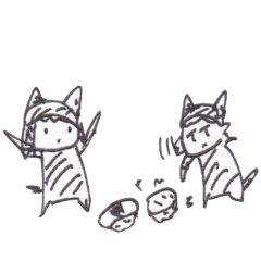 [LINEスタンプ] クロネコラウンジねこ画伯スタンプ3