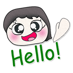 [LINEスタンプ] Miss. Namfon.. Good luck