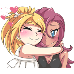 [LINEスタンプ] Amber and Bree