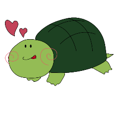 [LINEスタンプ] かめのまめちゃん