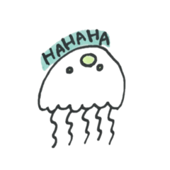 [LINEスタンプ] 絵が下手な人が描いたスタンプくらげ