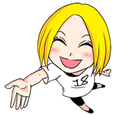 [LINEスタンプ] ぶろんでぃがーる