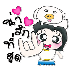 [LINEスタンプ] ^__^ ！ My name is Nami..PIG..