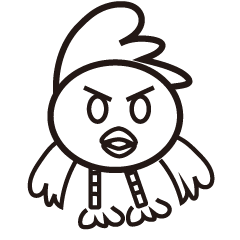 [LINEスタンプ] シンプル線鳥