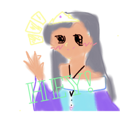 [LINEスタンプ] Kiriko Karatsu Hime 1