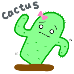 [LINEスタンプ] ミス・サボテン毎日