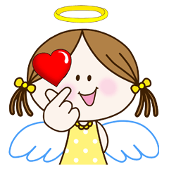 [LINEスタンプ] Cute Angel NICOLE : LOVE Everyday