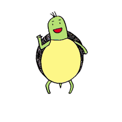 [LINEスタンプ] my good friend turtle (Eng)