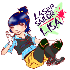 [LINEスタンプ] Laser Sailor Lisaの画像（メイン）
