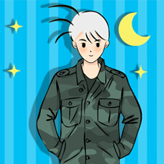 [LINEスタンプ] Nain is lonely soldier- TH