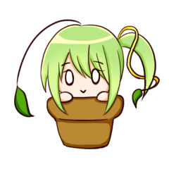 [LINEスタンプ] Leaves grass