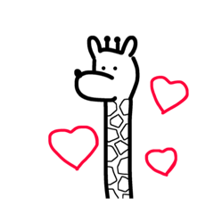 [LINEスタンプ] きりんのことば。