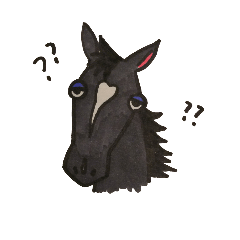 [LINEスタンプ] ギョロ目の馬の日常会話