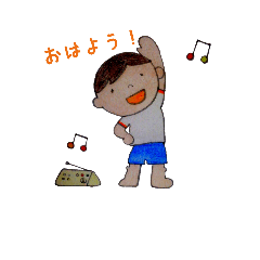 [LINEスタンプ] 息子のゆるめスタンプ、色えんぴつな毎日