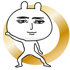 [LINEスタンプ] 真顔うさちゃん