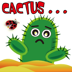 [LINEスタンプ] Cactus's daily life (1)