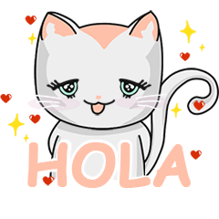 [LINEスタンプ] HOLA CHABBY CAT (Spanish)