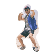 [LINEスタンプ] jimmy live it up in Jordan