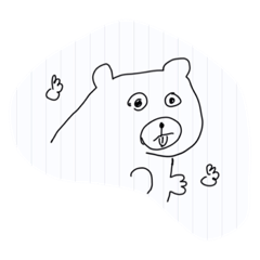 [LINEスタンプ] much bear bobo