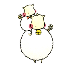 [LINEスタンプ] ひつじのもここ