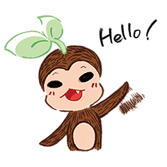 [LINEスタンプ] 光合成くんとラベンダーちゃん