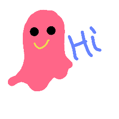 [LINEスタンプ] pinky ghost