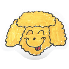 [LINEスタンプ] Poodle Crazy 5