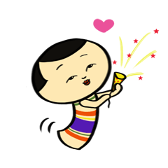 [LINEスタンプ] こけし子ちゃん