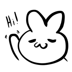 [LINEスタンプ] Inky Bunbun