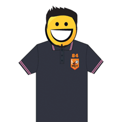 [LINEスタンプ] man yellow face
