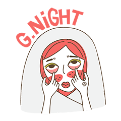 [LINEスタンプ] Red-Hair Drama Queen