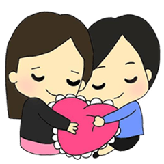 [LINEスタンプ] Dr.Jai ＆ Dr.Pooh love love