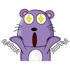 [LINEスタンプ] Cute And Active Little Mouse