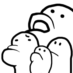 [LINEスタンプ] あごがとがったもぐら