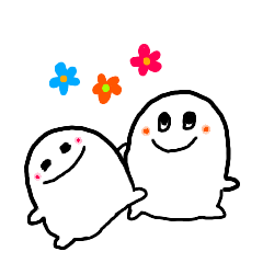 [LINEスタンプ] shiitamachan with best frend