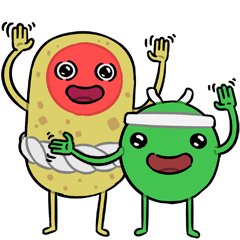 [LINEスタンプ] Veggie crew: Peter and Pato 